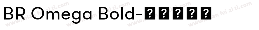 BR Omega Bold字体转换
